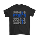 SENIOR Class 2021 T-Shirt, High School Color Blue, Men's & Women's