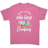 Just a Girl Who Loves Camping Unisex T-Shirt