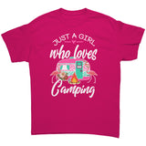 Just a Girl Who Loves Camping Unisex T-Shirt