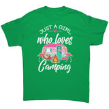 Just a Girl Who Loves Camping Unisex T-Shirt