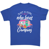Just a Girl Who Loves Camping Unisex T-Shirt