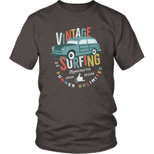 VINTAGE SURFING Design Unisex T-Shirt - J & S Graphics