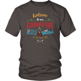 WELCOME TO OUR CAMPFIRE Unisex T-Shirt - J & S Graphics