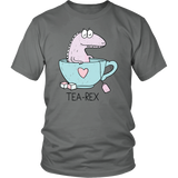 TEA REX - Humorous Unisex T-Shirt, T-Rex - J & S Graphics