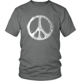 GRUNGE PEACE SIGN Unisex Short Sleeve T-Shirt - J & S Graphics