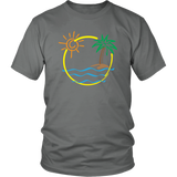 TROPICAL BEACH ISLAND Unisex T-Shirt - J & S Graphics