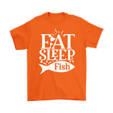 EAT SLEEP FISH Unisex T-Shirt 10 colors available