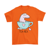 TEA REX - Humorous Men's T-Shirt, T-Rex - J & S Graphics