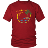 TROPICAL BEACH ISLAND Unisex T-Shirt - J & S Graphics