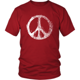 GRUNGE PEACE SIGN Unisex Short Sleeve T-Shirt - J & S Graphics