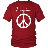 IMAGINE PEACE Short Sleeve Unisex T-Shirt - J & S Graphics