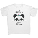 UNICORN NINJA PANDA Youth/Child/Kids T-Shirt