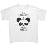 UNICORN NINJA PANDA Youth/Child/Kids T-Shirt
