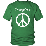 IMAGINE PEACE Short Sleeve Unisex T-Shirt - J & S Graphics