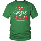 SWEET but TWISTED Candy Cane Unisex T-Shirt - J & S Graphics