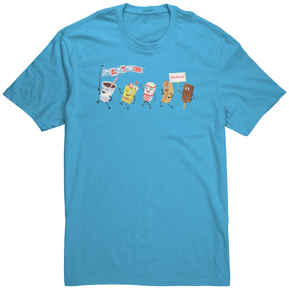 Let's All Go to the Lobby Retro Movie Design Unisex T-Shirt