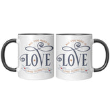 Need Love and Donuts 11oz Color Accent COFFEE MUGS