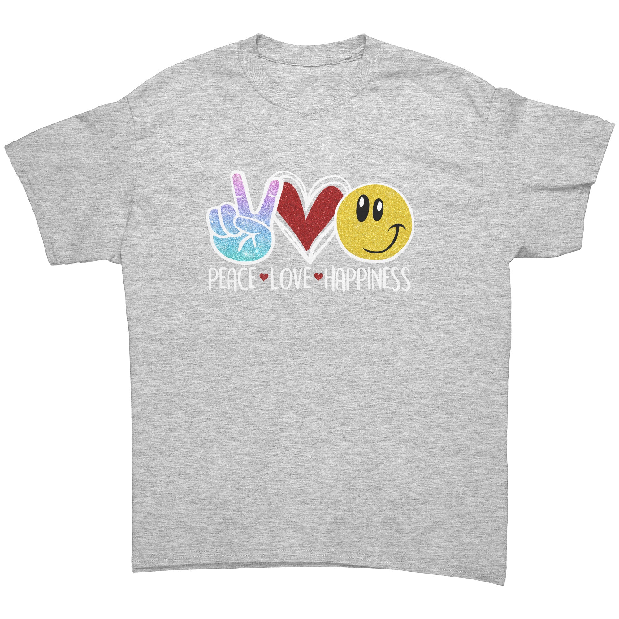 syowt　love+happiness PEACE LOVE HAPPINESS Unisex T-Shirt