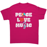 PEACE LOVE MUSIC Unisex T-Shirt