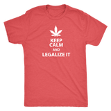 Keep Calm and Legalize It Men's Triblend T-Shirt - J & S Graphics