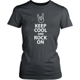 KEEP COOL and ROCK ON Women's T-Shirt - J & S Graphics