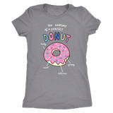 The ANATOMY of a DONUT Women's Triblend T-Shirt - J & S Graphics