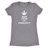 Keep Calm and Legalize It Women's Triblend T-Shirt - J & S Graphics