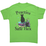 Practice Safe Hex Black Cat Witchy Unisex T-Shirt