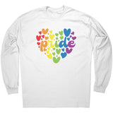 Rainbow Pride Heart Unisex Long Sleeve T-Shirt
