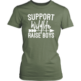 Support Wildlife Raise Boys Women's T-shirt, Mother of Boys t-shirt - J & S Graphics