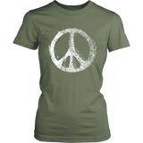 GRUNGE PEACE SIGN Women's Short Sleeve T-Shirt - J & S Graphics