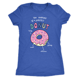 The ANATOMY of a DONUT Women's Triblend T-Shirt - J & S Graphics