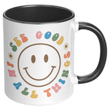SEE GOOD IN ALL THINGS Retro Smiley 11oz COFFEE MUG