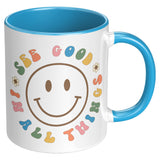 SEE GOOD IN ALL THINGS Retro Smiley 11oz COFFEE MUG