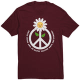 SMILE MORE Daisy and Peace Sign Unisex T-Shirt