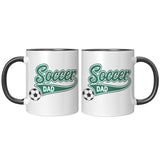 SOCCER DAD 11oz Color Accent COFFEE MUG
