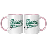 SOCCER DAD 11oz Color Accent COFFEE MUG