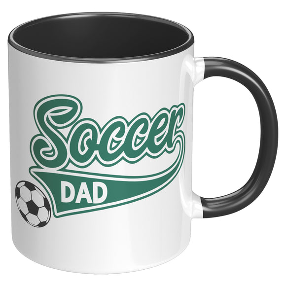 SOCCER DAD 11oz Color Accent COFFEE MUG