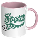 SOCCER DAD 11oz Color Accent COFFEE MUG