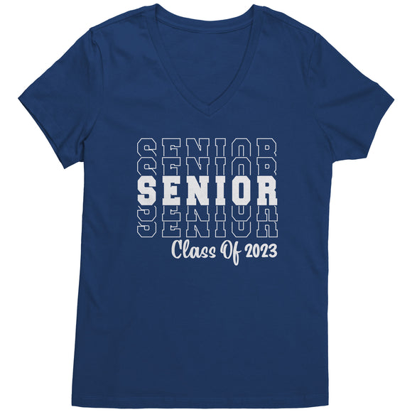 Senior CLASS of 2023 Women's V-Neck T-Shirt