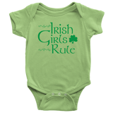 Irish Girls Rule Baby Bodysuit - J & S Graphics