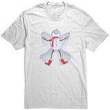 Snowman Snow Angel Unisex T-Shirt Winter Design