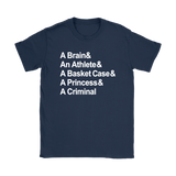 Breakfast Club Names Women's T-Shirt - J & S Graphics