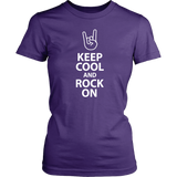 KEEP COOL and ROCK ON Women's T-Shirt - J & S Graphics