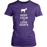 KEEP CALM and LOVE GOATS Women's T-Shirt - J & S Graphics