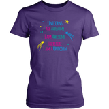 I AM an AWESOME UNICORN Women's T-Shirt - J & S Graphics