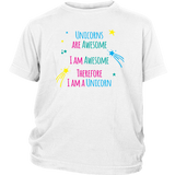 I AM an AWESOME UNICORN Youth T-Shirt - J & S Graphics