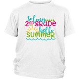 So Long Second Grade, Hello Summer Kids / Youth T-Shirt, 2nd Grade - J & S Graphics