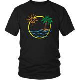 TROPICAL BEACH ISLAND Unisex T-Shirt - J & S Graphics