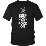 KEEP COOL and ROCK ON Unisex T-Shirt - J & S Graphics